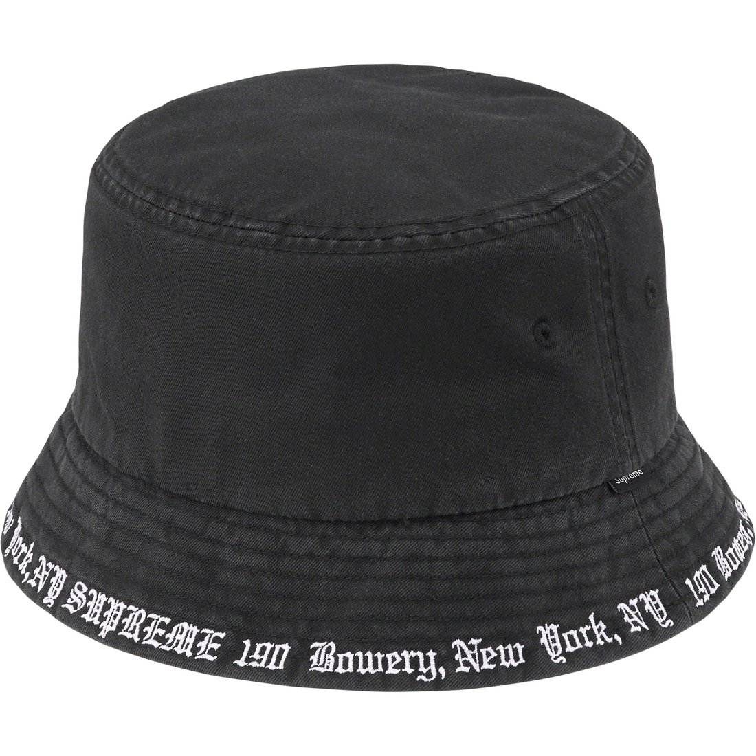 Details on Embroidered Brim Crusher Black from spring summer 2023 (Price is $58)