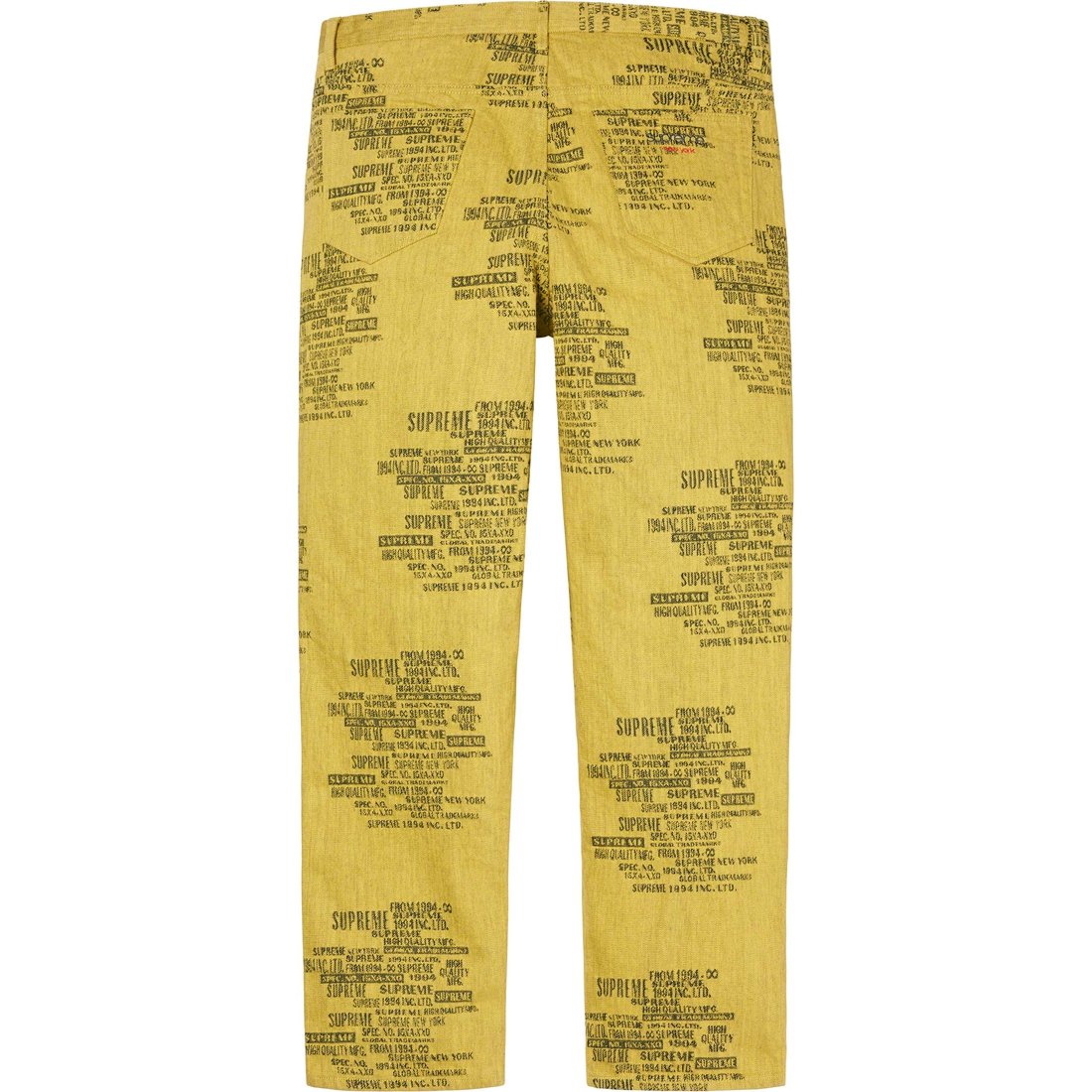 Details on Trademark Jacquard Baggy Jean Washed Yellow from spring summer
                                                    2023 (Price is $188)