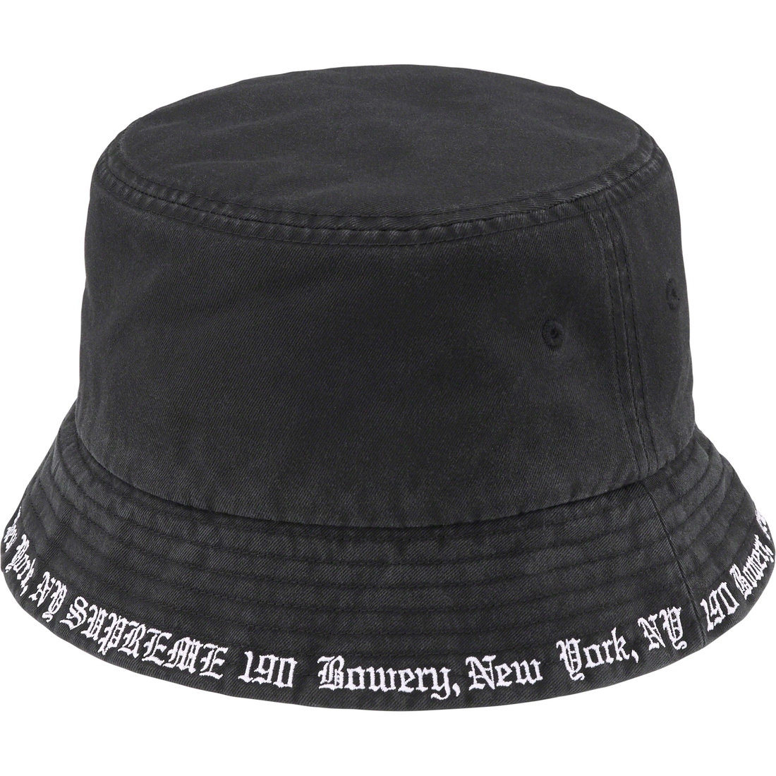 Details on Embroidered Brim Crusher Black from spring summer
                                                    2023 (Price is $58)