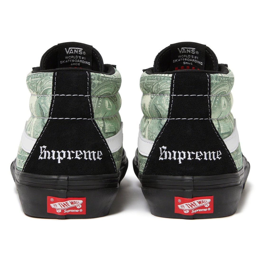 Details on Supreme  Vans Dollar Skate Grosso Mid Black from spring summer
                                                    2023 (Price is $110)