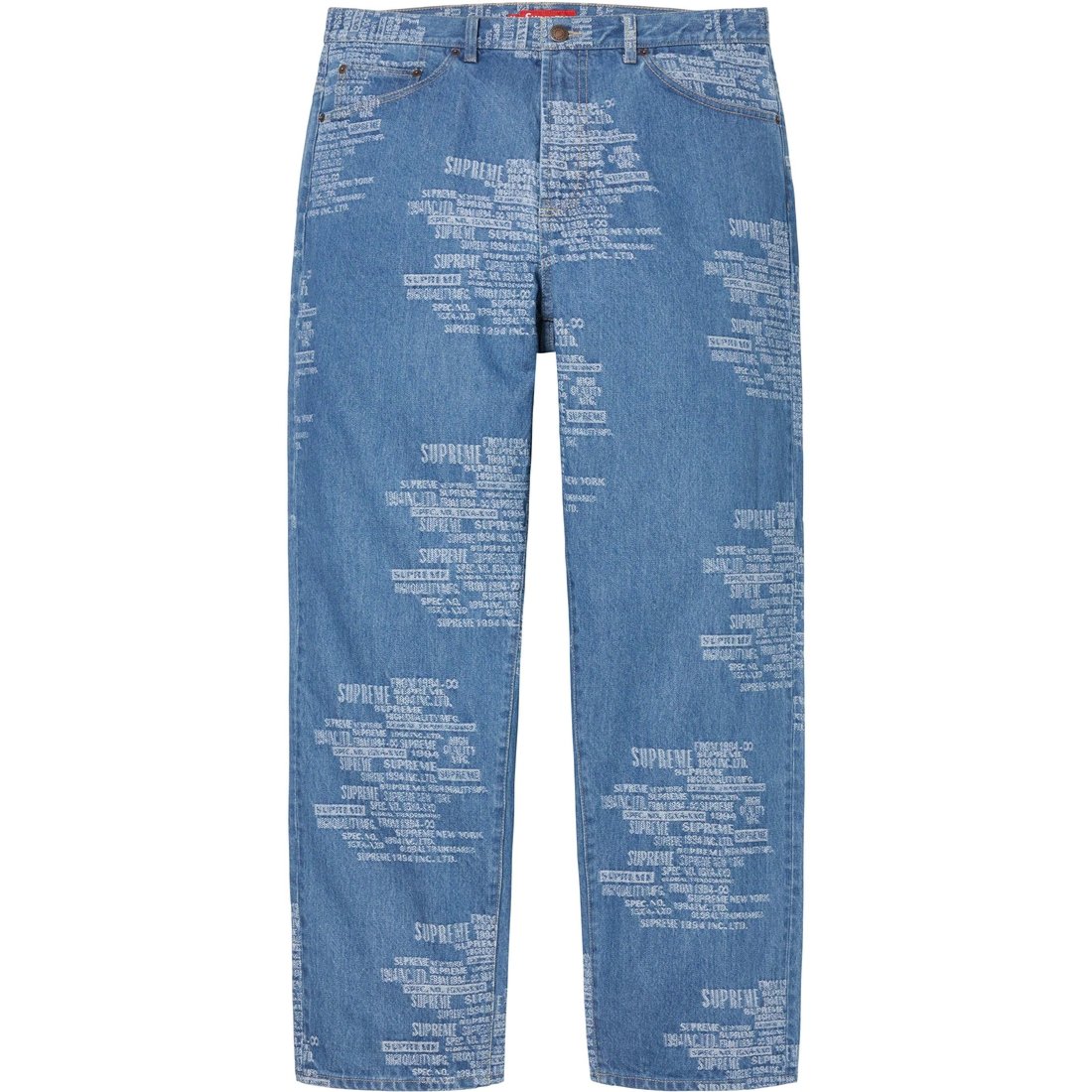 Details on Trademark Jacquard Baggy Jean Washed Blue from spring summer
                                                    2023 (Price is $188)