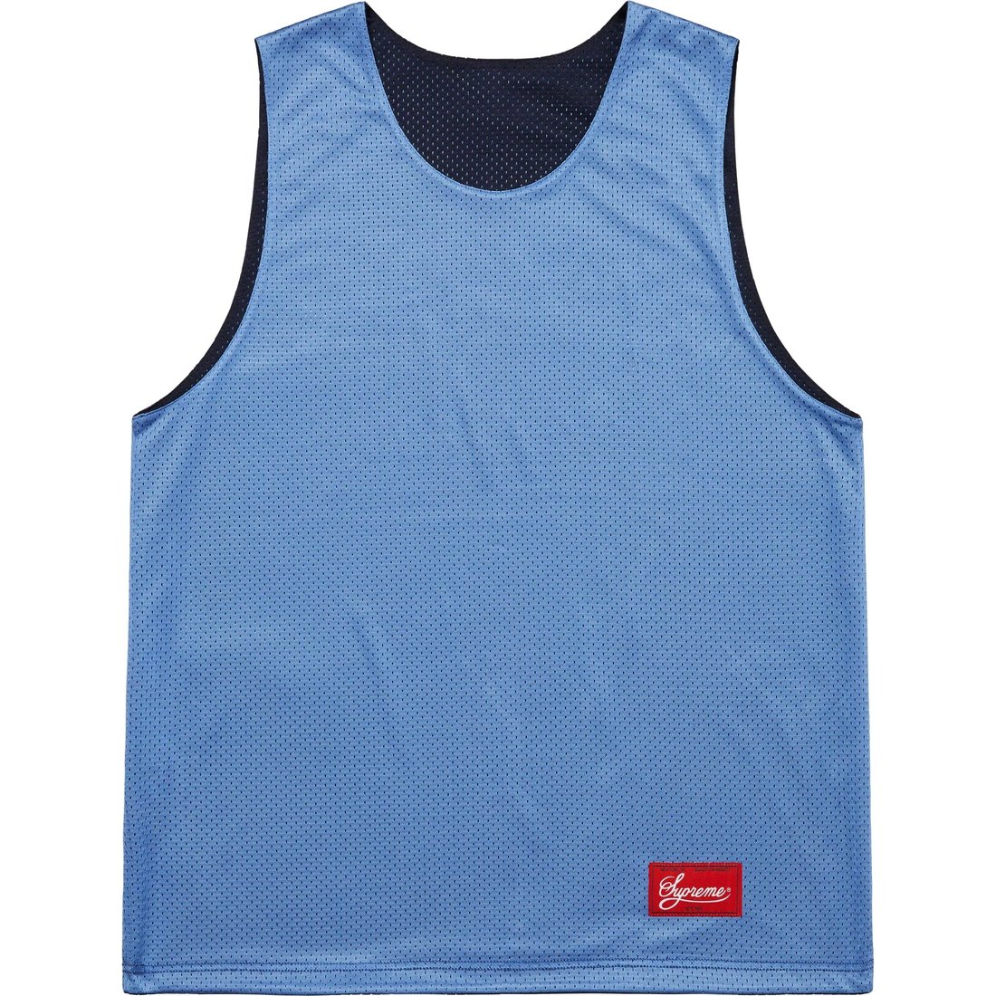 Details on Mustang Reversible Basketball Jersey Navy from spring summer 2023 (Price is $110)