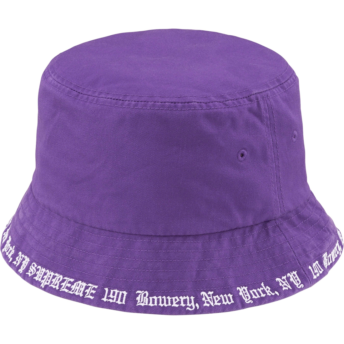 Details on Embroidered Brim Crusher Purple from spring summer
                                                    2023 (Price is $58)