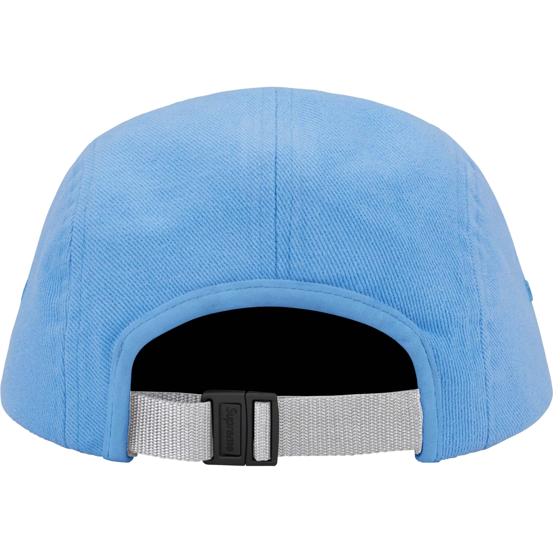 Details on Suede Visor Camp Cap Light Blue from spring summer
                                                    2023 (Price is $58)