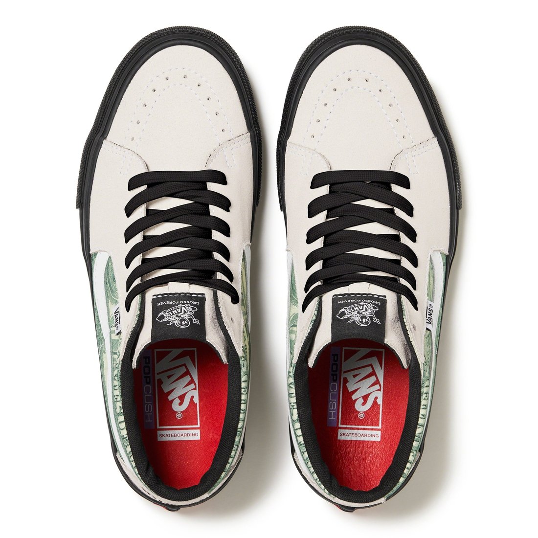 Details on Supreme  Vans Dollar Skate Grosso Mid White from spring summer
                                                    2023 (Price is $110)