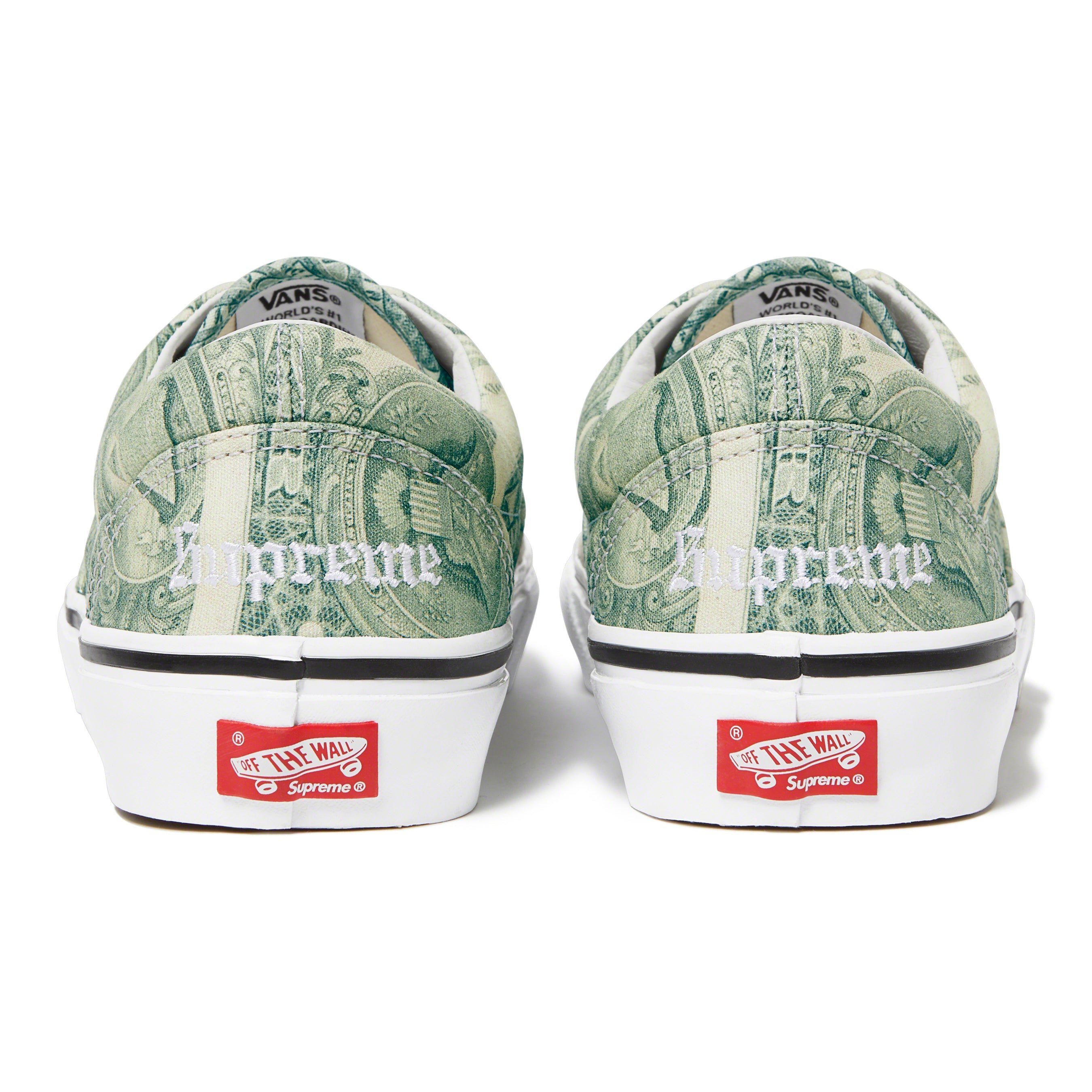 Supreme Dresses Vans in Dollar Bills for SS23