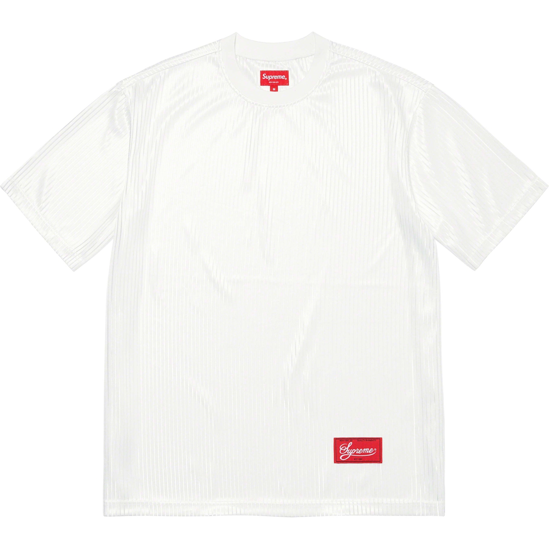 Details on Gradient Mesh Stripe Jersey White from spring summer
                                                    2023 (Price is $98)