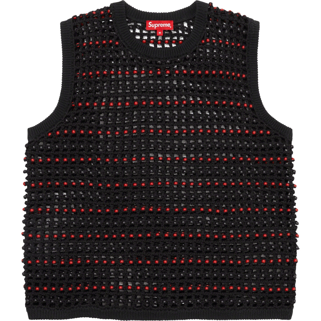 Details on Beaded Sweater Vest Black from spring summer 2023 (Price is $248)