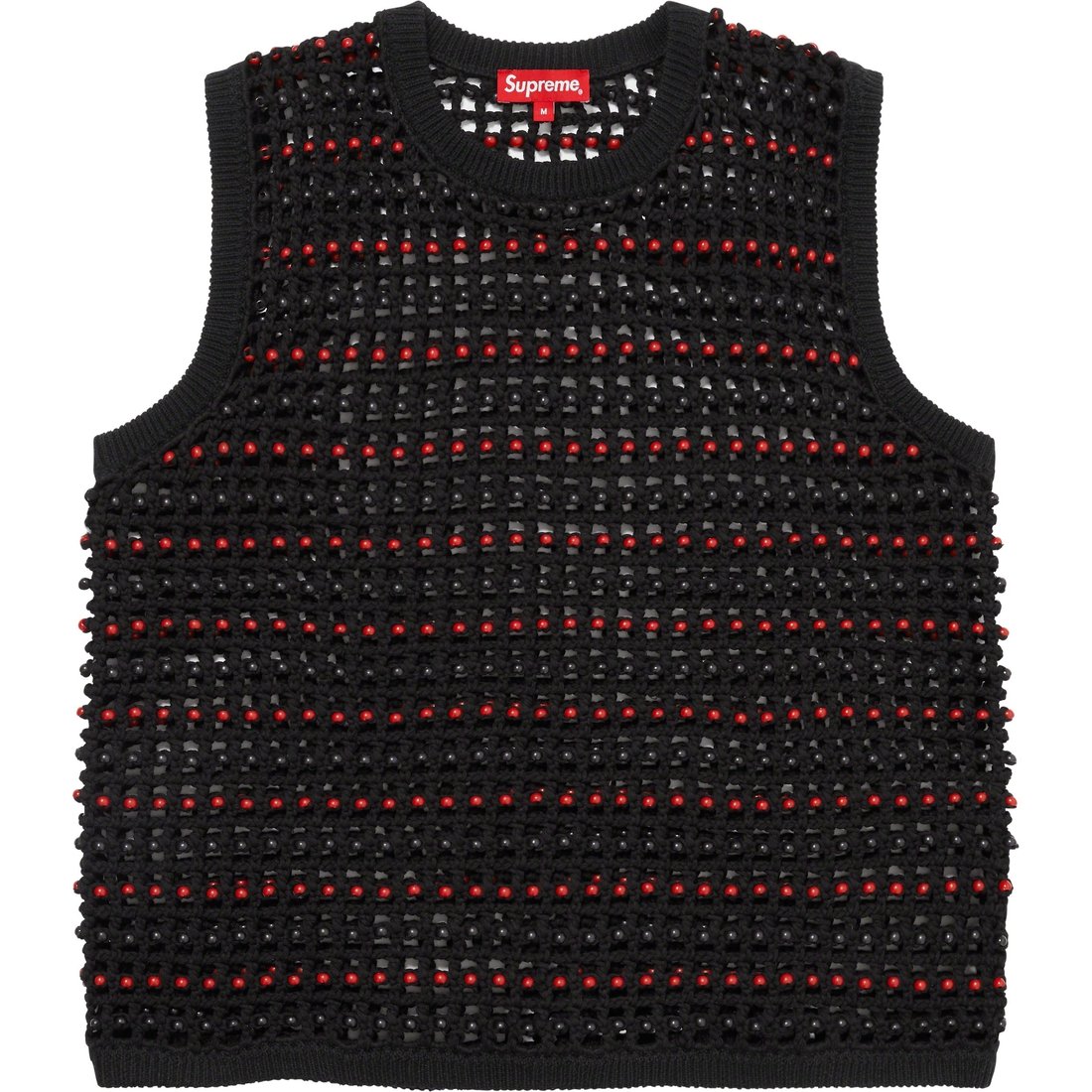 Details on Beaded Sweater Vest Black from spring summer
                                                    2023 (Price is $248)