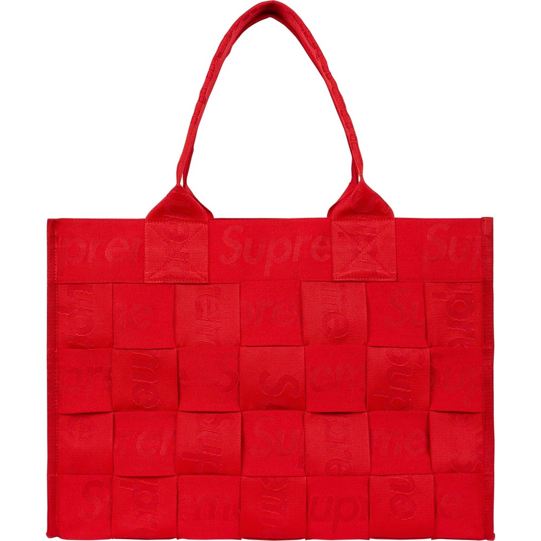 Details on Woven Large Tote Red from spring summer
                                                    2023 (Price is $168)