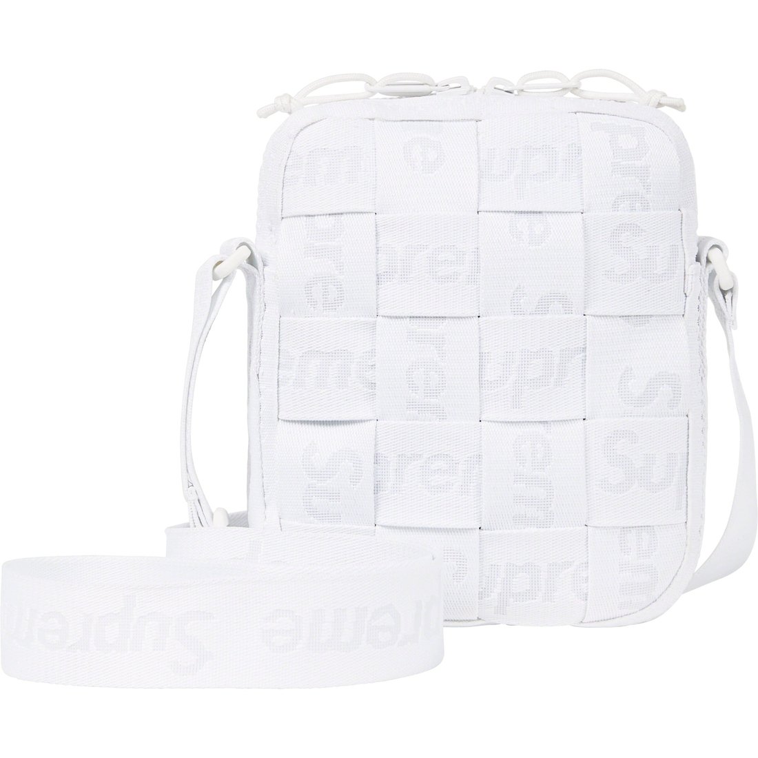 Details on Woven Shoulder Bag White from spring summer
                                                    2023 (Price is $78)