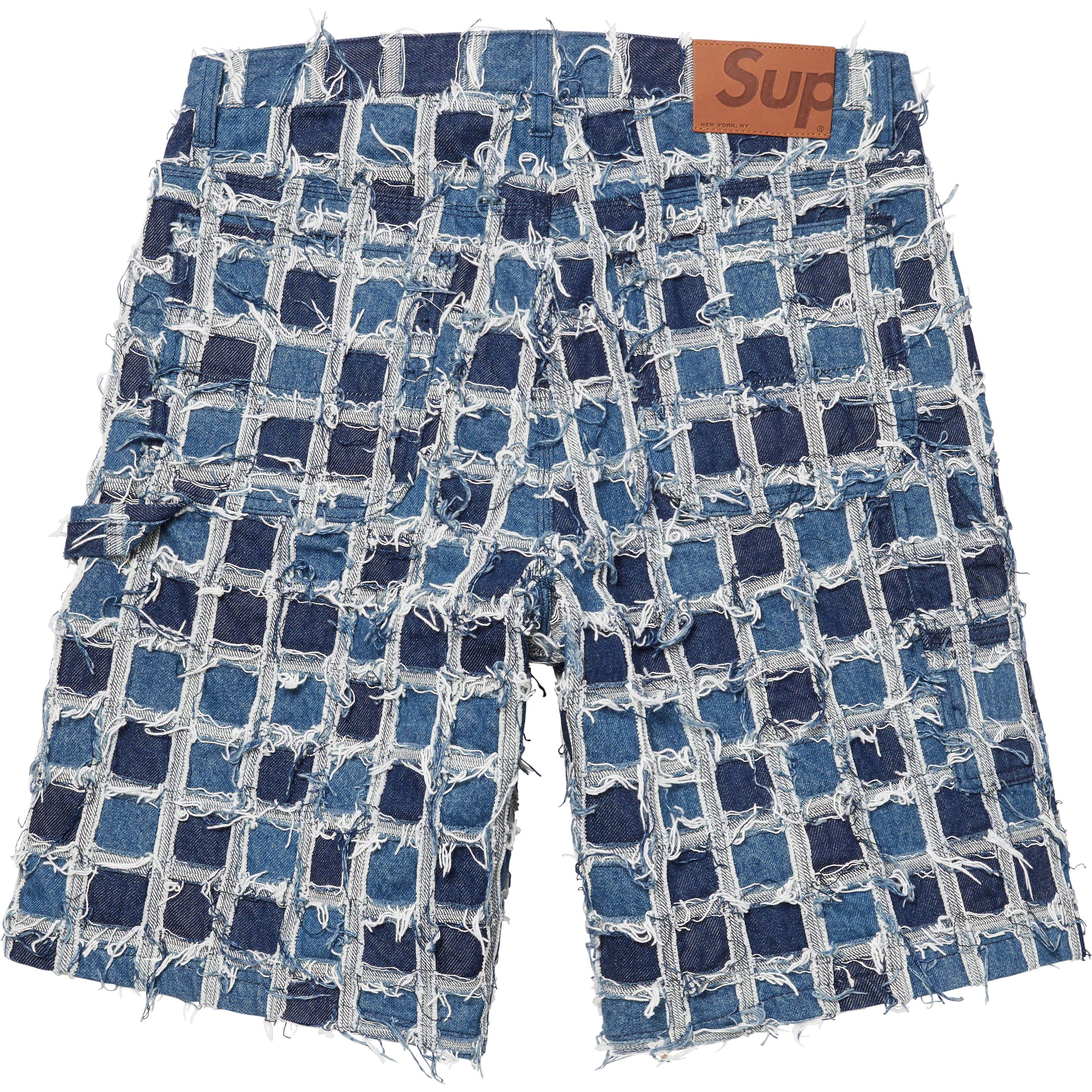 Frayed Patchwork Baggy Denim Short - spring summer 2023 - Supreme