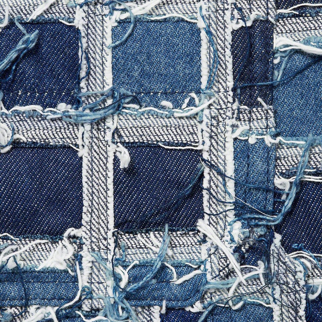 Details on Frayed Patchwork Baggy Denim Short Washed Blue from spring summer
                                                    2023 (Price is $288)
