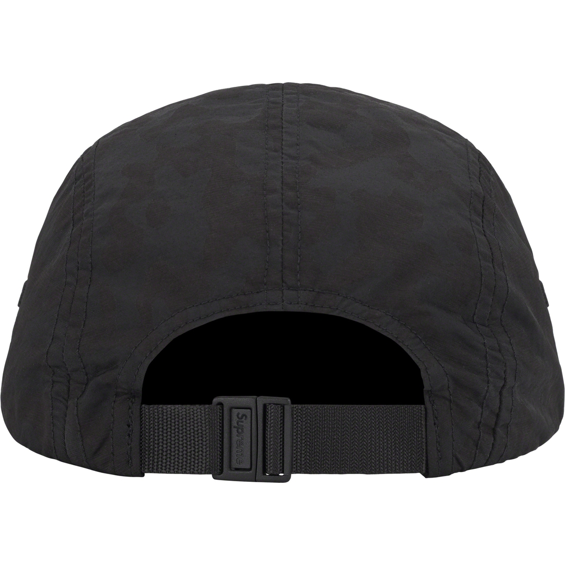 Details on Overdyed Camo Nylon Camp Cap Black from spring summer
                                                    2023 (Price is $54)