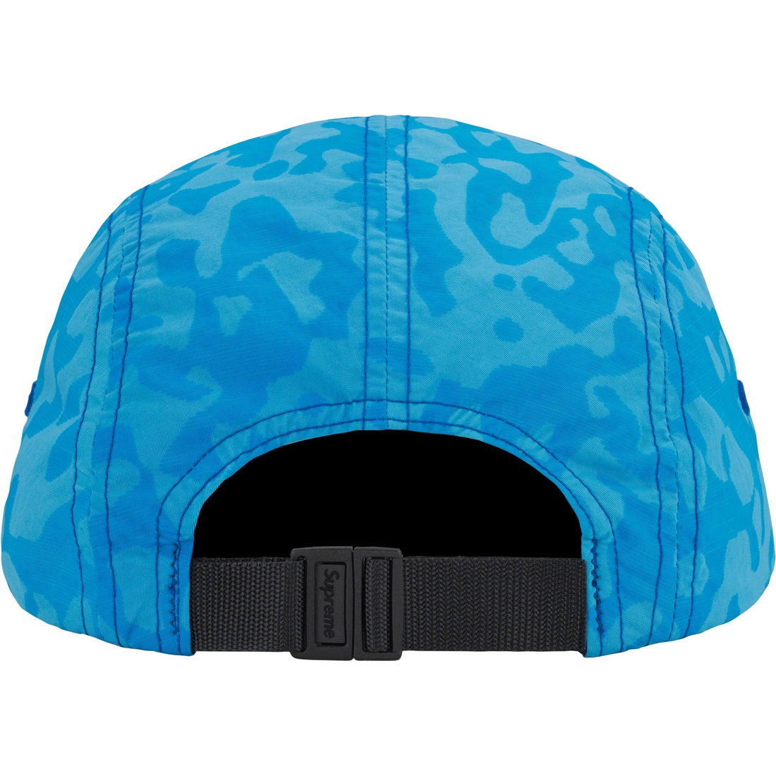 Details on Overdyed Camo Nylon Camp Cap Blue from spring summer
                                                    2023 (Price is $54)