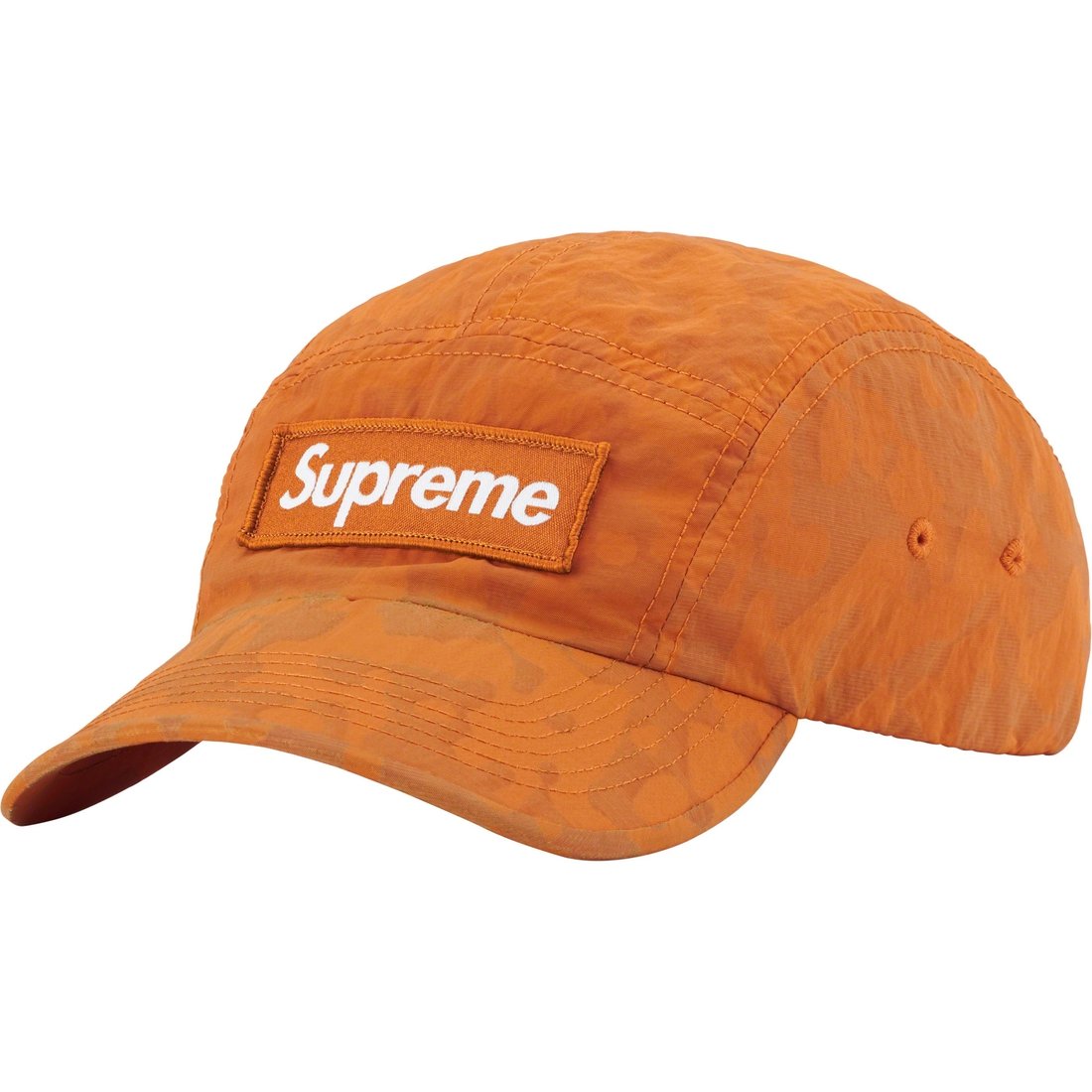 Details on Overdyed Camo Nylon Camp Cap Orange from spring summer
                                                    2023 (Price is $54)