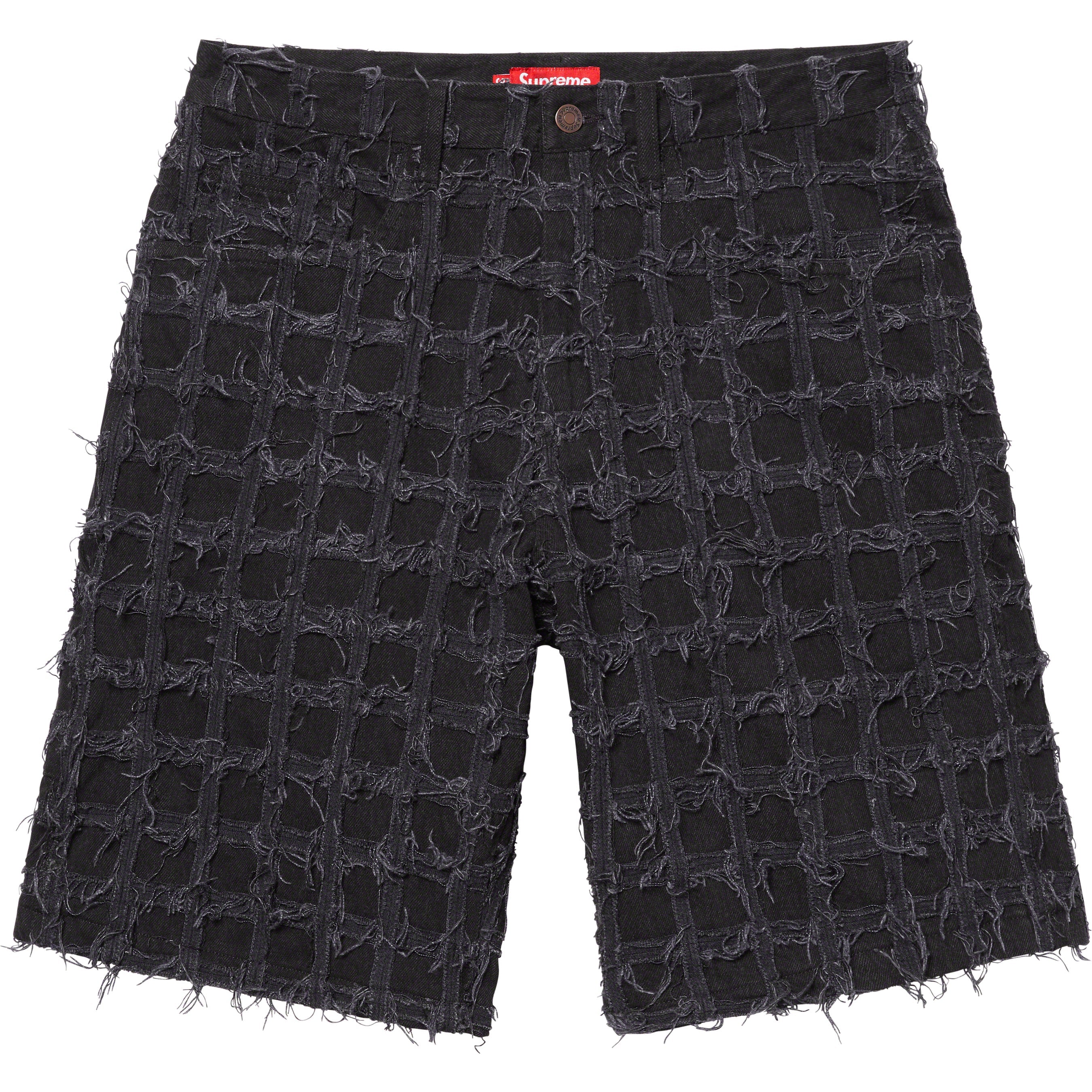 Frayed Patchwork Baggy Denim Short - spring summer 2023 - Supreme