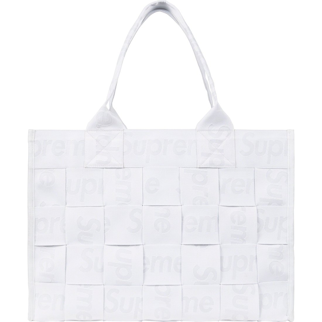 Details on Woven Large Tote White from spring summer
                                                    2023 (Price is $168)
