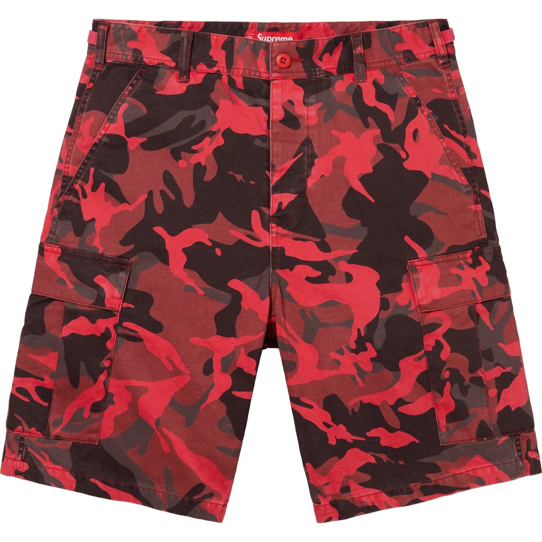 Details on Cargo Short Red Camo from spring summer
                                                    2023 (Price is $138)