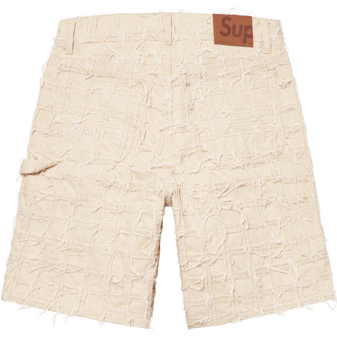 Details on Frayed Patchwork Baggy Denim Short Natural from spring summer
                                                    2023 (Price is $288)