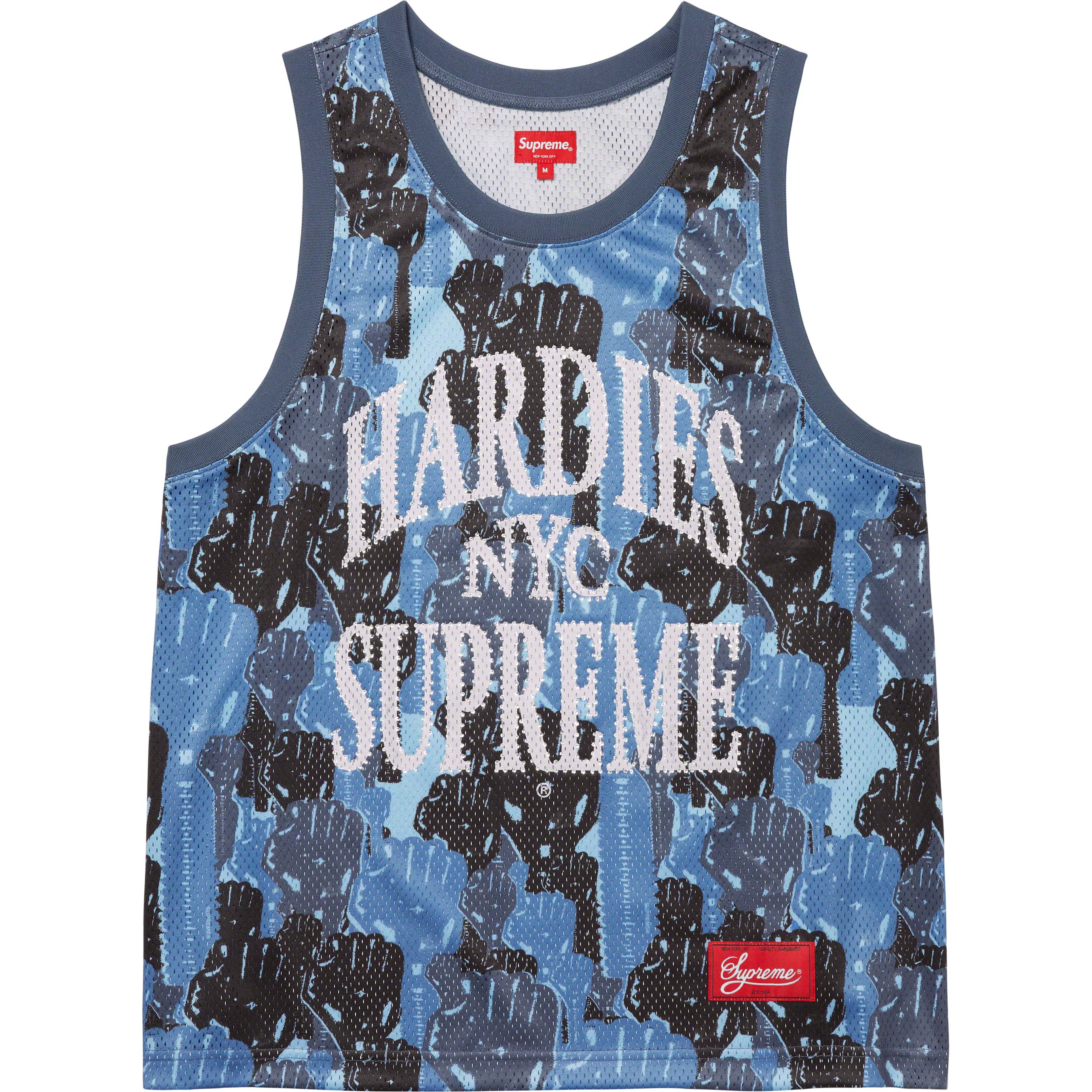 Supreme Rhinestone Basketball Jersey White