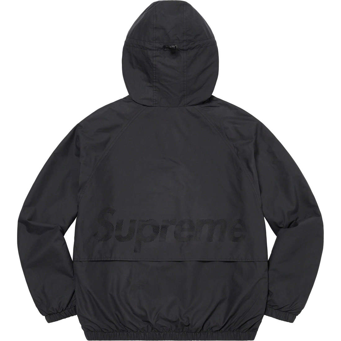 Details on Lightweight Nylon Hooded Jacket Black from spring summer
                                                    2023 (Price is $178)