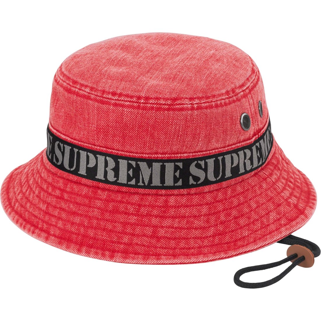 Supreme Stencil Webbing Boonie (SS23) - Red - $64