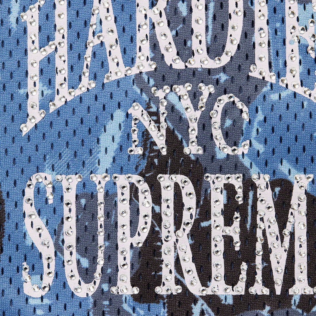 Details on Supreme Hardies Camo Basketball Short Blue from spring summer
                                                    2023 (Price is $118)