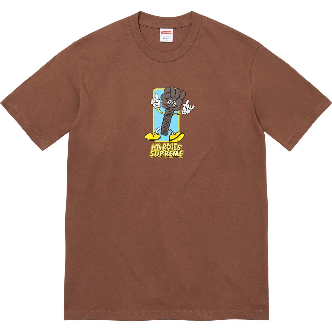 Details on Supreme Hardies Bolt Tee Brown from spring summer
                                                    2023 (Price is $44)
