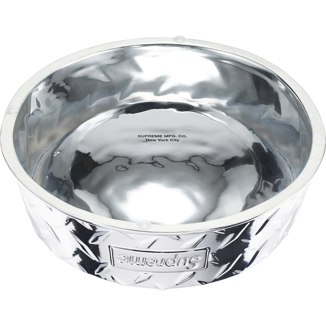 Details on Diamond Plate Dog Bowl Silver from spring summer
                                                    2023 (Price is $48)