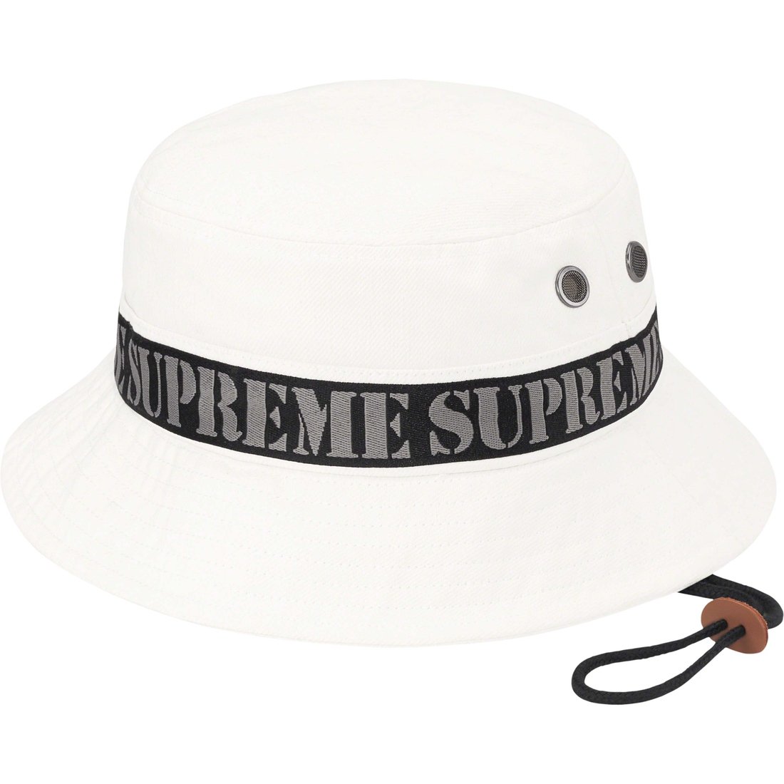 Details on Stencil Webbing Boonie White from spring summer
                                                    2023 (Price is $64)