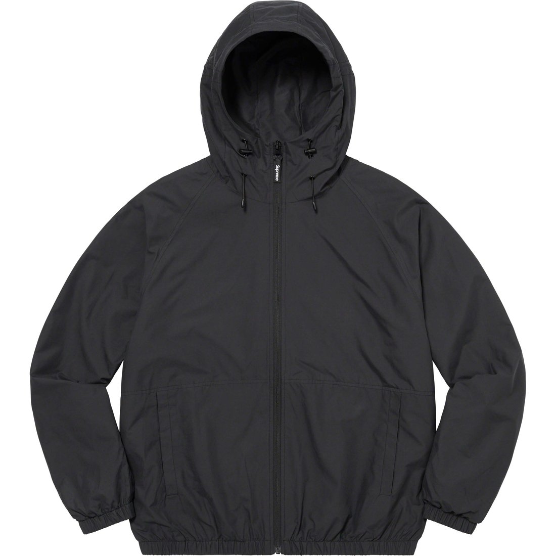 Details on Lightweight Nylon Hooded Jacket Black from spring summer
                                                    2023 (Price is $178)