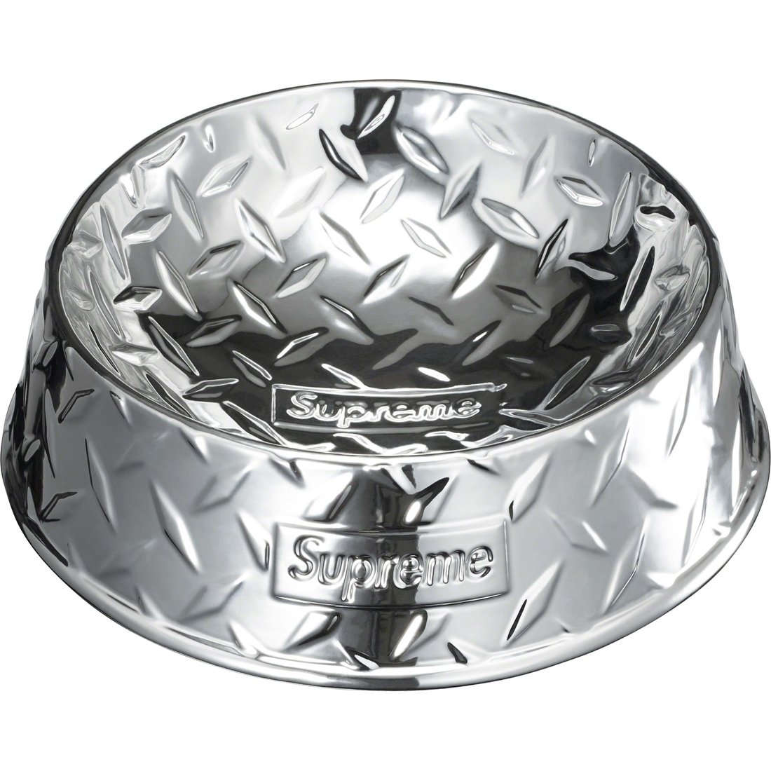 Details on Diamond Plate Dog Bowl Silver from spring summer
                                                    2023 (Price is $48)