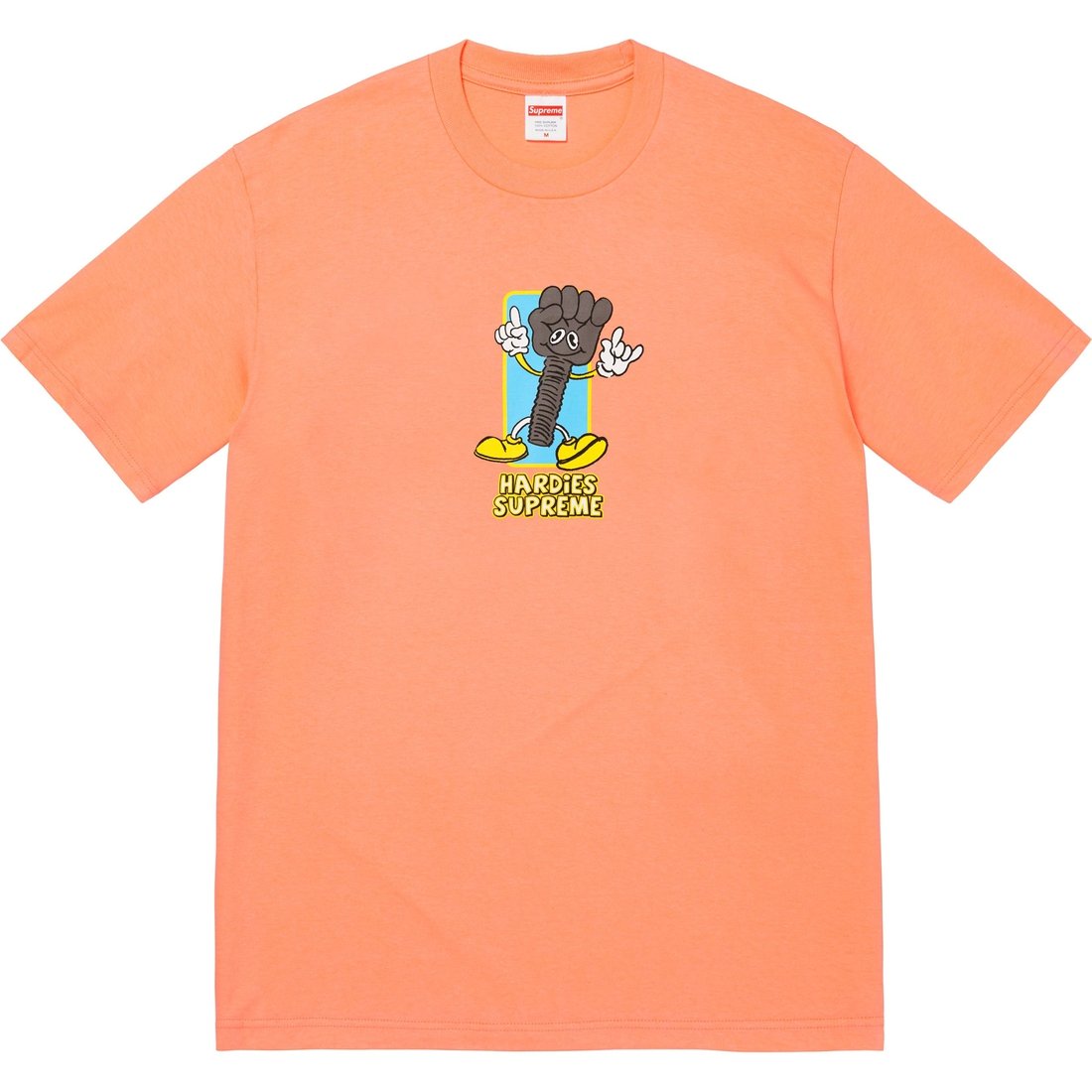 Details on Supreme Hardies Bolt Tee Peach from spring summer
                                                    2023 (Price is $44)
