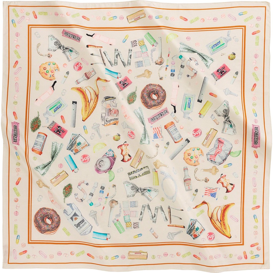 Details on Trash Silk Scarf Multicolor from spring summer
                                                    2023 (Price is $148)