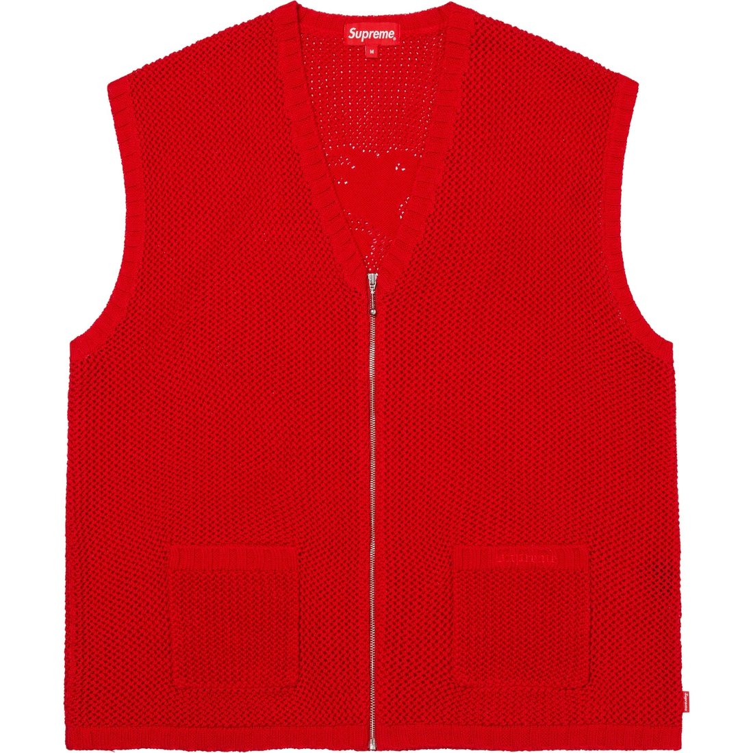 Details on Dragon Zip Up Sweater Vest Red from spring summer
                                                    2023 (Price is $138)