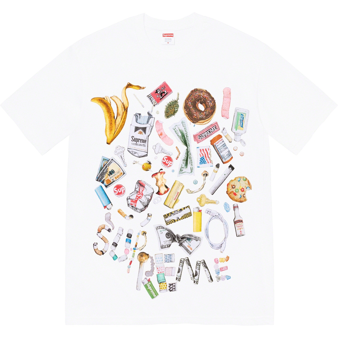 Details on Trash Tee White from spring summer
                                                    2023 (Price is $40)