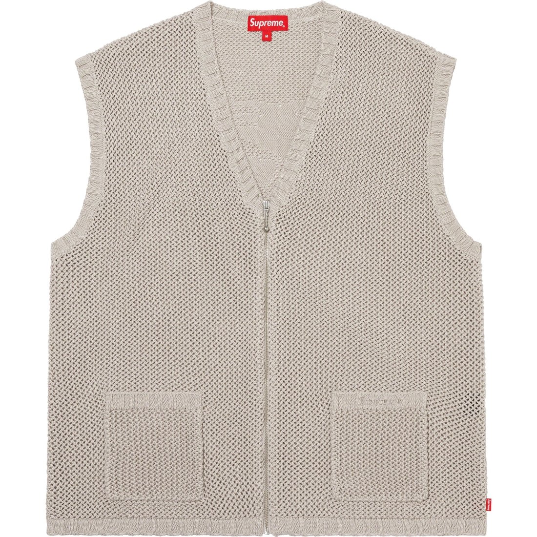 Details on Dragon Zip Up Sweater Vest Stone from spring summer
                                                    2023 (Price is $138)