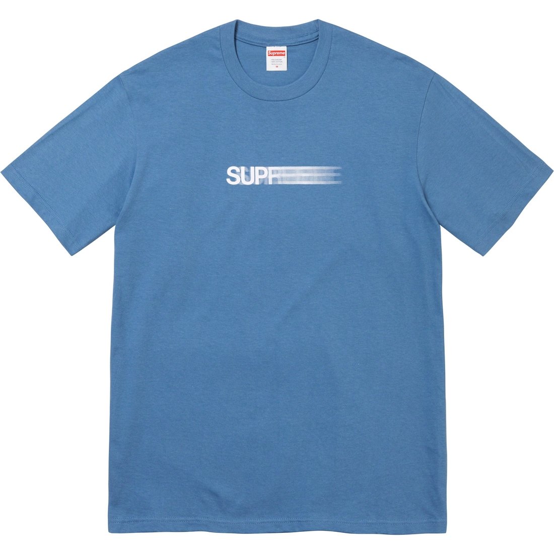 Details on Motion Logo Tee Faded Blue from spring summer
                                                    2023 (Price is $40)