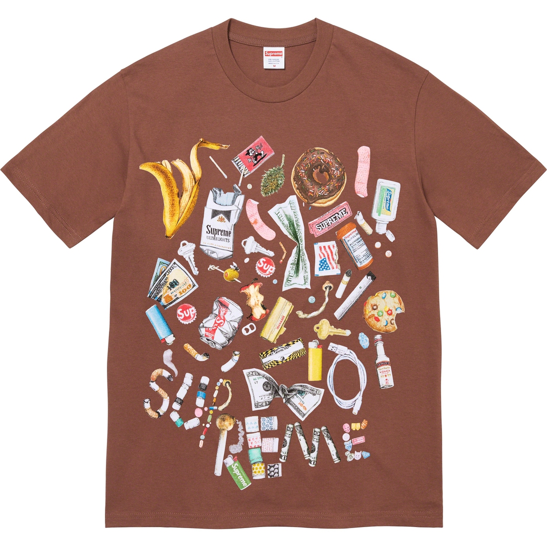 Details on Trash Tee Brown from spring summer
                                                    2023 (Price is $40)