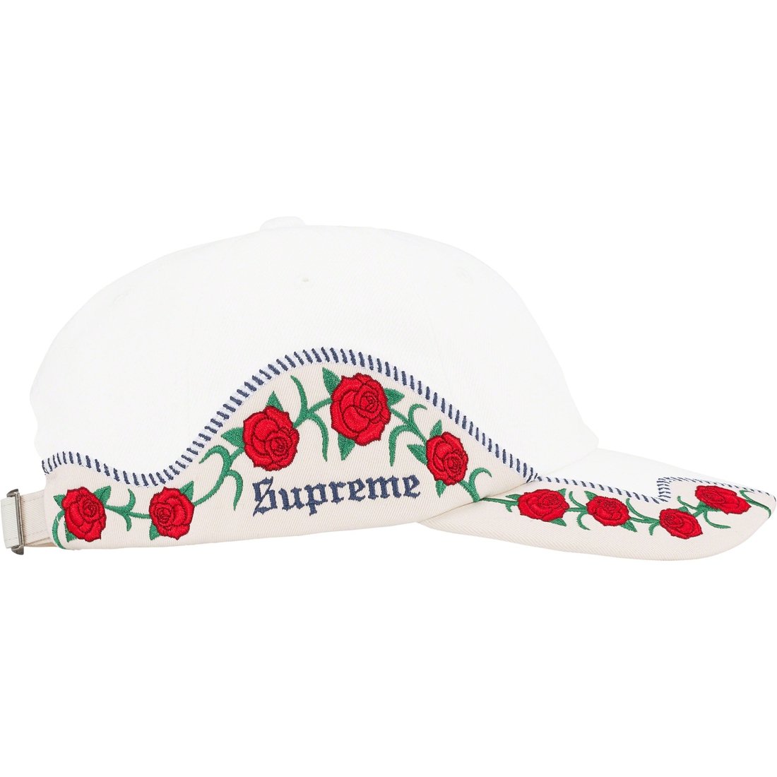 Details on Roses 6-Panel White from spring summer
                                                    2023 (Price is $58)