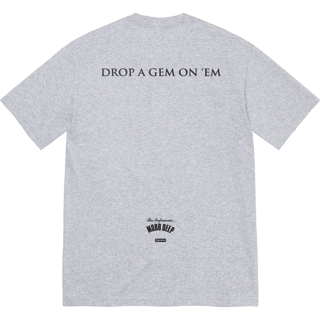 Details on Mobb Deep Dragon Tee Heather Grey from spring summer
                                                    2023 (Price is $44)