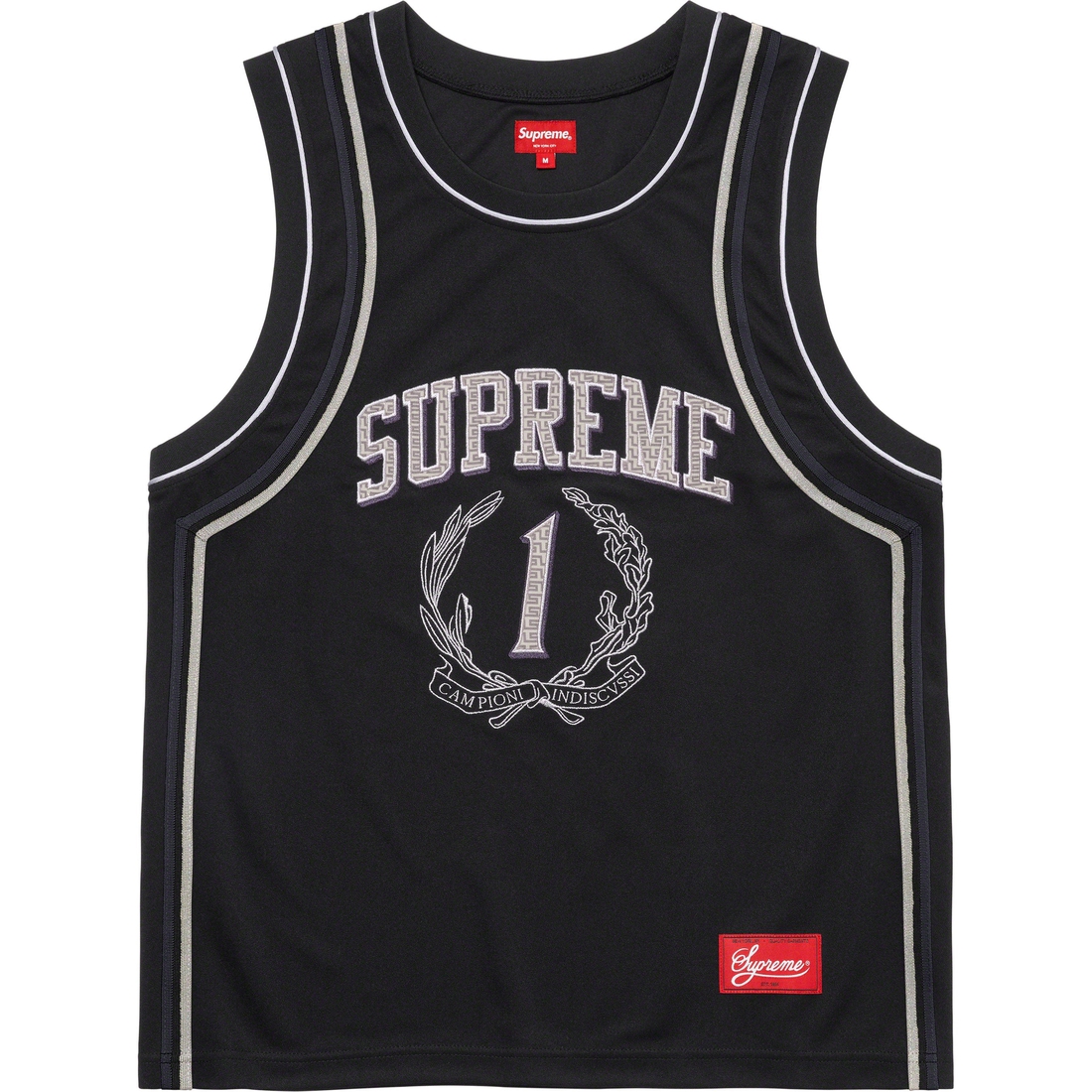 Details on Campioni Basketball Jersey Black from spring summer
                                                    2023 (Price is $110)