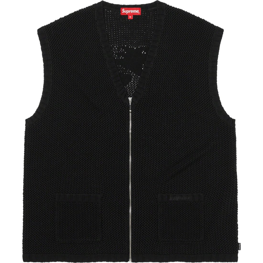 Details on Dragon Zip Up Sweater Vest Black from spring summer
                                                    2023 (Price is $138)
