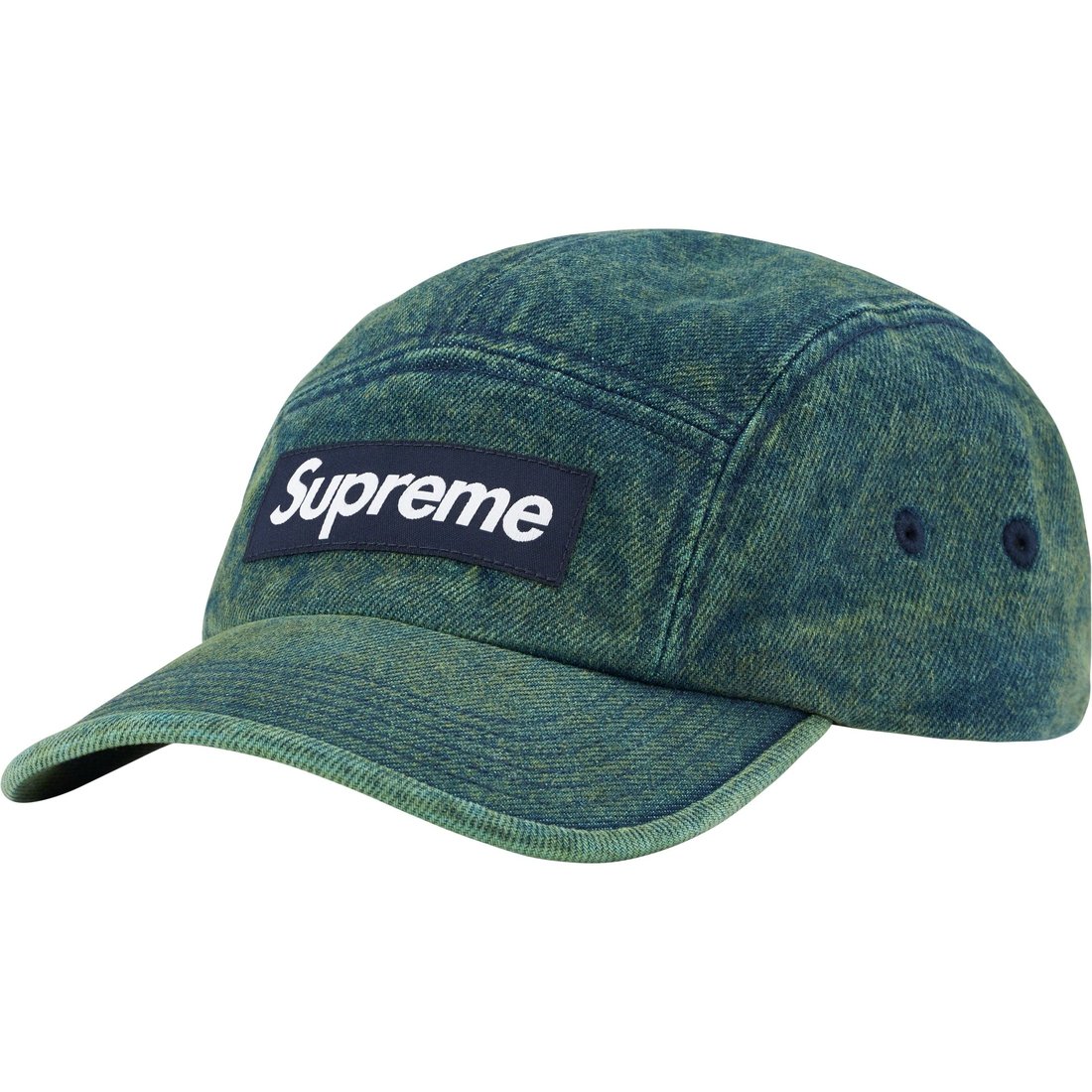 Details on Denim Camp Cap Overdyed Green from spring summer
                                                    2023 (Price is $48)