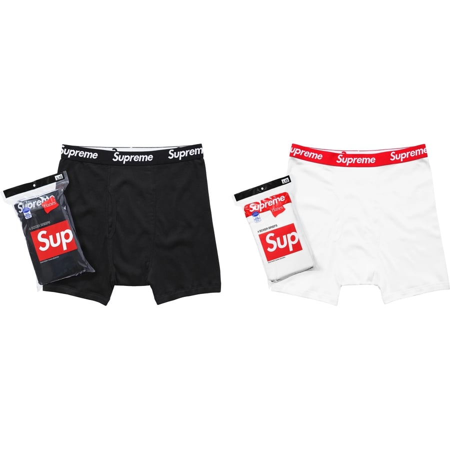 Supreme Supreme Hanes Boxer Briefs (4 Pack) releasing on Week 1 for fall winter 2023