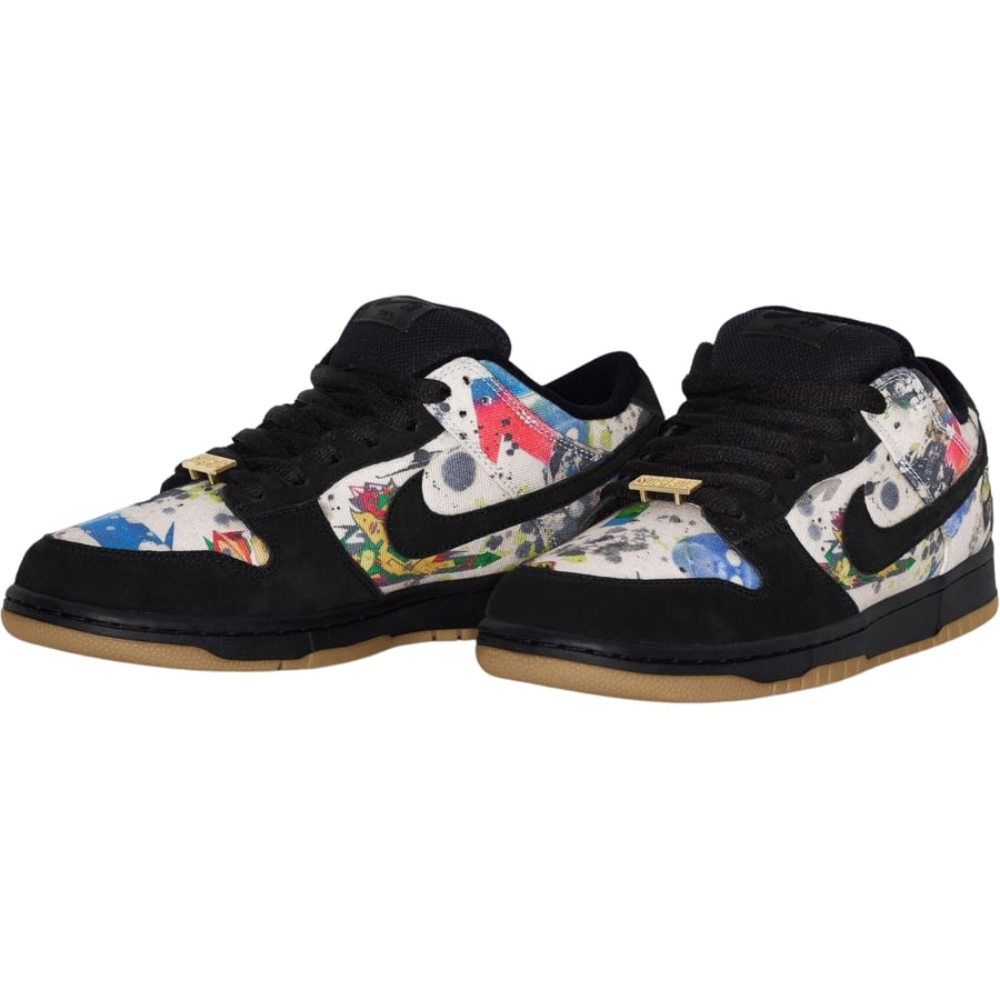 Details on Supreme Nike SB Rammellzee Dunk Low rammellzee-dunk-low-black-2 from fall winter 2023 (Price is $138)