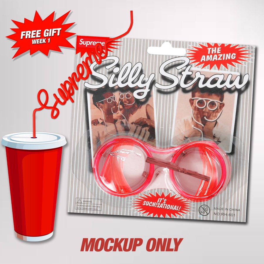 Supreme *Free Gift* Silly Straw for spring summer 24 season