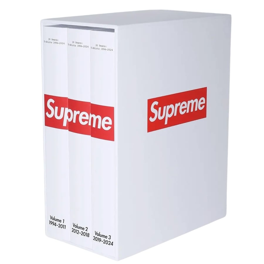 Supreme Supreme 30 Years: T-Shirts 1994-2024 Book (3-Volumes) released during spring summer 24 season