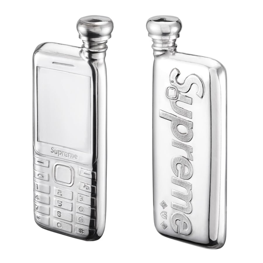 Supreme Burner Phone Pewter Flask for spring summer 24 season